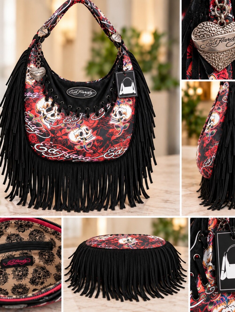 Brand New With Tags Ed Hardy Hobo Shoulder Bag